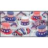 Beistle Spirit of America Party Accessories, Red, White & Blue Patriotic Supplies for Fourth of July, Memorial Day(Spirit Of America Clear-View Asst for 10 (1-Pack))