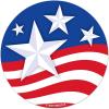 Beistle Stars & Stripes Coasters – 24 Pack, Disposable Cardstock Patriotic Drink Coasters, Event Table Décor for Fourth of July, Memorial Day, Veterans Day, Americana Parties, BBQs & Picnics, 3¼”