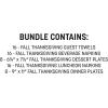 Beistle Fall Thanksgiving Tableware Bundle – Autumn Harvest Pumpkin Plates, Napkins, and Guest Towels, Seasonal Dinnerware, Table Setting Pack for Holiday Friendsgiving Gatherings and Celebrations