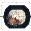 Beistle Fall Thanksgiving Tableware Bundle – Autumn Harvest Pumpkin Plates, Napkins, and Guest Towels, Seasonal Dinnerware, Table Setting Pack for Holiday Friendsgiving Gatherings and Celebrations