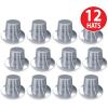 Beistle 12 Piece Silver Paper Happy New Year Top Hats, NYE Party Favors Supplies for Photo Booth Props