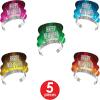 Beistle Glow Happy New Year Party Assortment For 10 People – NYE Hats, Tiaras, Noisemaker Horns, Glow Necklaces And Bracelets