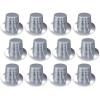 Beistle 12 Piece Silver Paper Happy New Year Top Hats, NYE Party Favors Supplies for Photo Booth Props