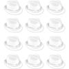Beistle S88106-W25AZ12 Chairman White Hats 12 Piece, OSFM, White/Silver