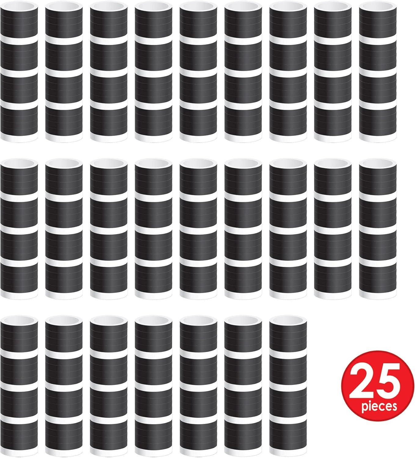 image:imageBeistle 50 Serpentine Rolls Black amp White Paper Streamers Each Roll has 18 Throws Party Favors amp Accessories for Celebrations and Gatherings25 Piece