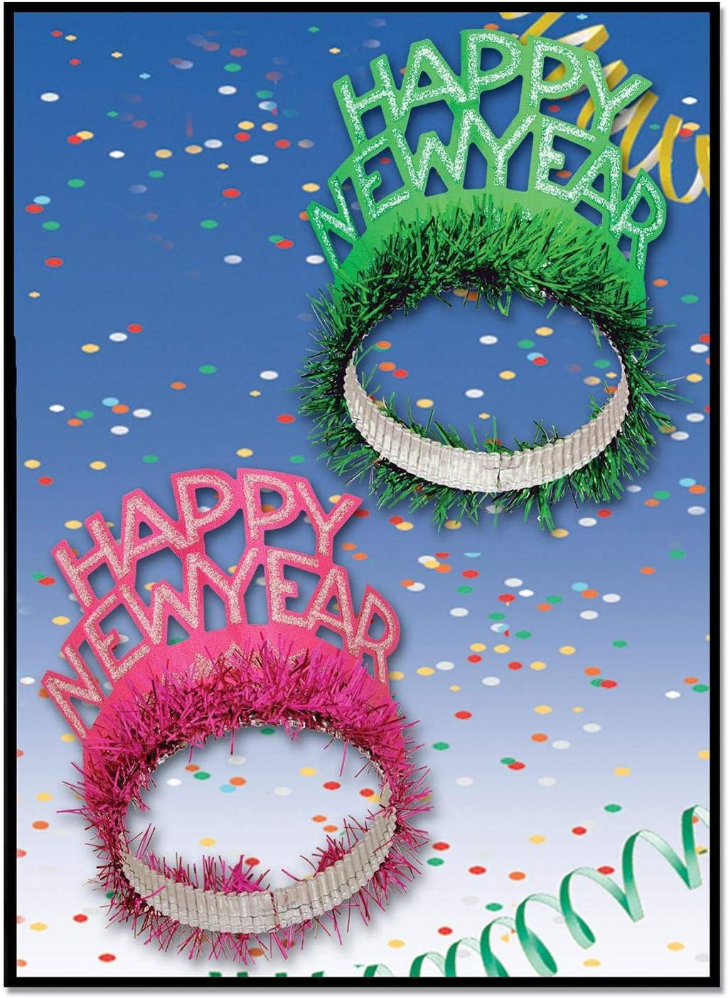 image:imageBeistle Happy New Year Regal Tiaras 25 Piece Party Favors One Size Multicolored