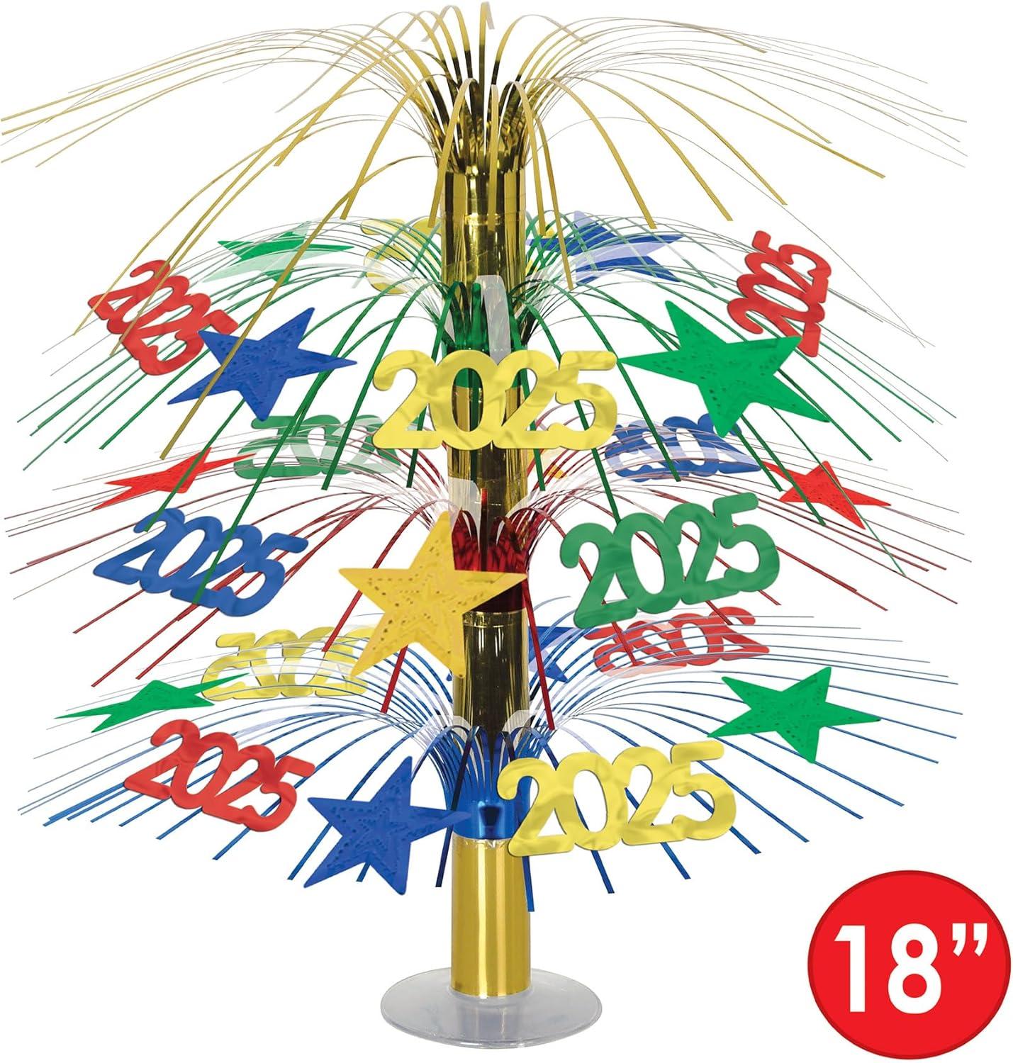 image:imageBeistle Metallic 2025 Centerpiece 18 New Years Eve Party Decoration Graduation Table Dcor