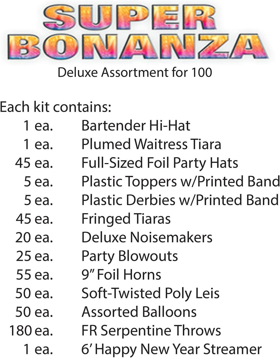 image:imageBeistle Super Bonanza Asst for 100 Party Accessory 1 count assorted 88905100