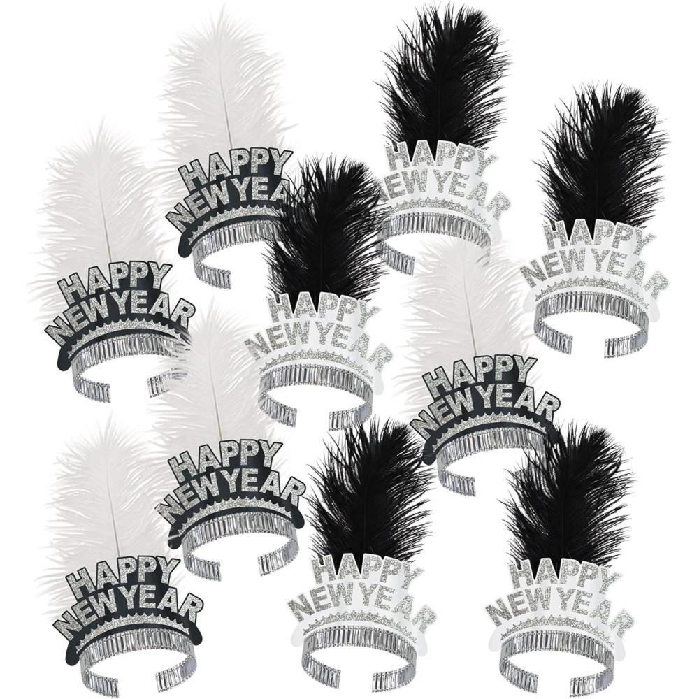 image:imageBeistle 10 Piece Chicago Swing Happy New Years Eve Tiaras NYE Party FavorsOne Size