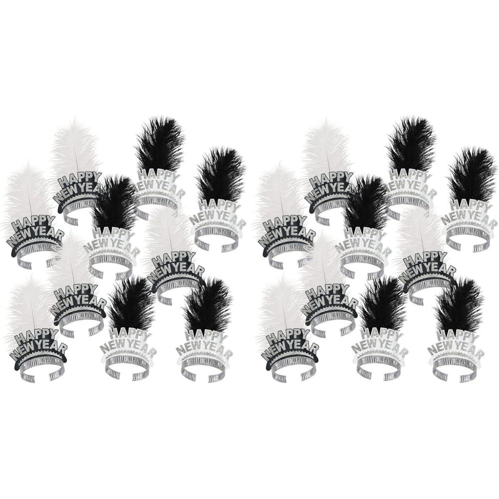 image:imageBeistle 10 Piece Chicago Swing Happy New Years Eve Tiaras NYE Party FavorsOne Size Pack of 2