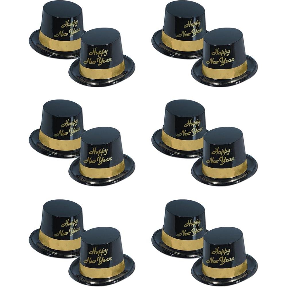 image:imageBeistle 12 Piece Legacy Toppers BlackGold