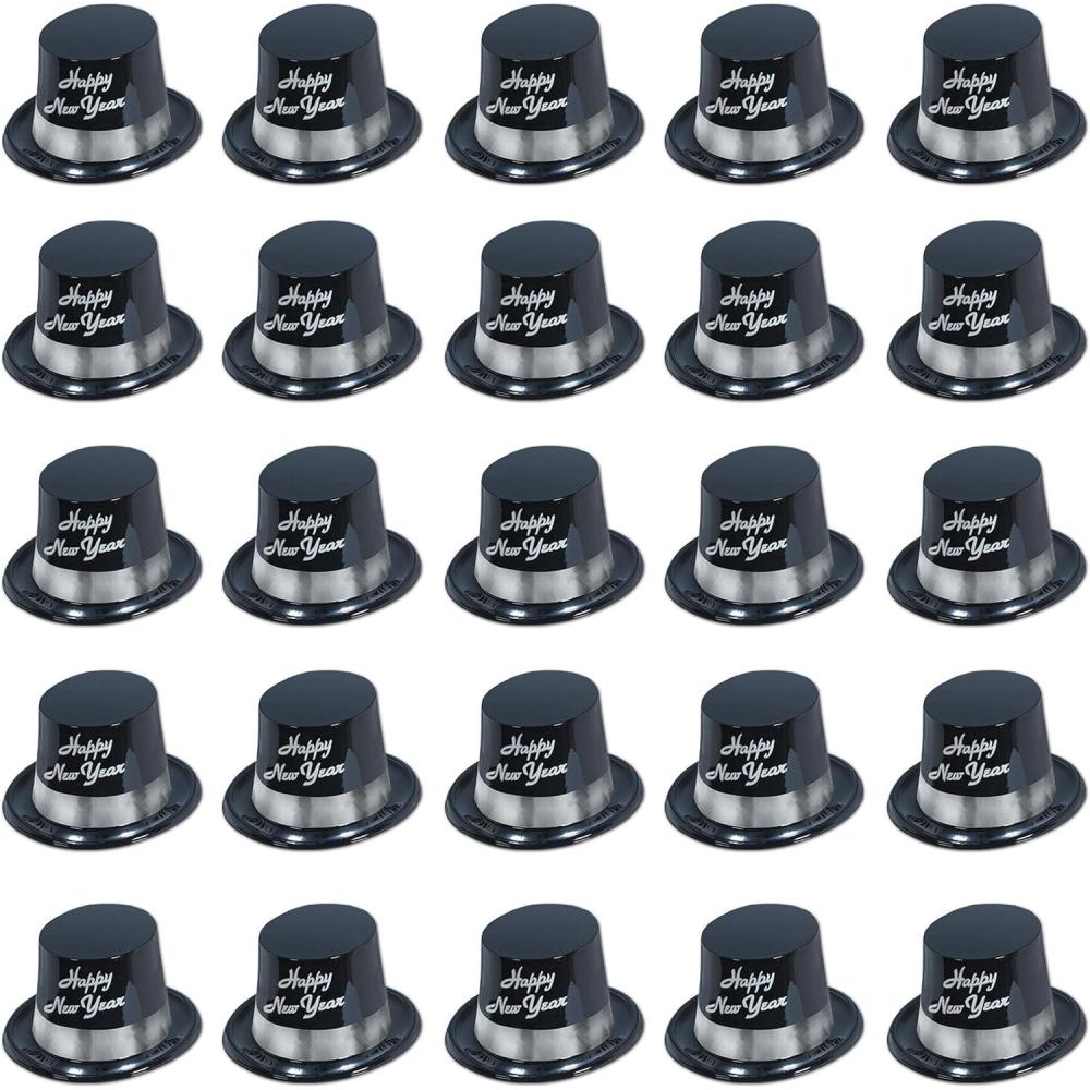 image:imageBeistle 8862925BK 25Piece Silver Legacy Toppers25 Piece