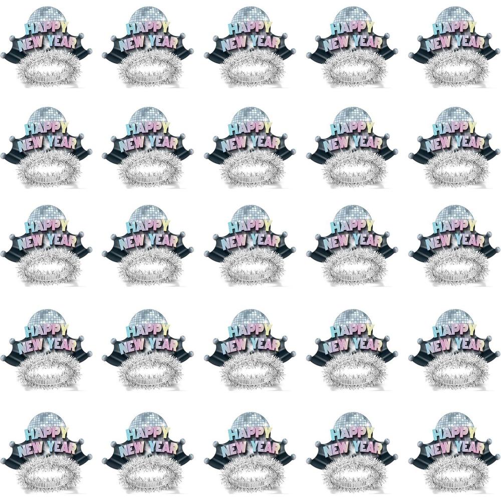 image:imageBeistle 8877150 Disco Fever Tiaras One Size Fits Most 25 Piece Pack