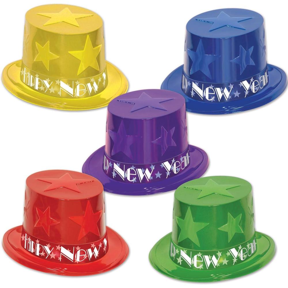 image:imageBeistle New Year Star Topper Party Favors Multicolor 25 Hats Per Package