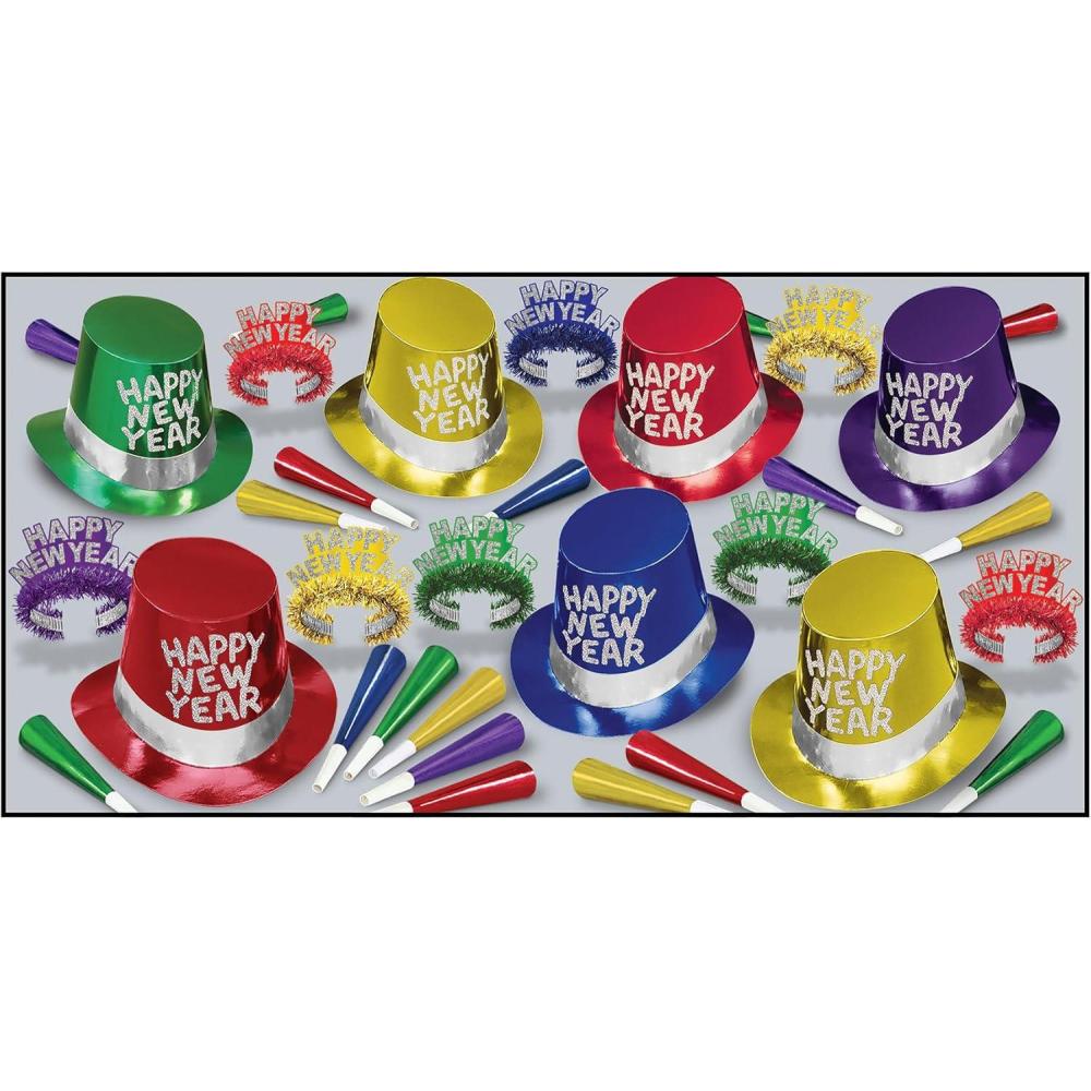 image:imageBeistle Silver Entertainer Party Favors 1 Assortment Per PackageMulticolor