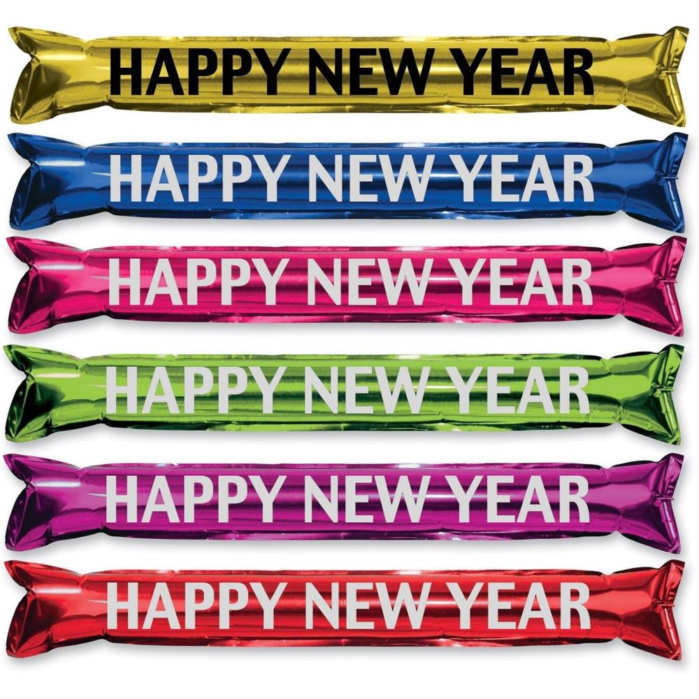 image:imageMetallic Gold And Black Noise Maker Party SticksAssorted