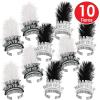 Beistle 10 Piece Chicago Swing Happy New Year’s Eve Tiaras, NYE Party Favors(One Size (Pack of 2))