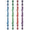 Beistle 144-Piece Assorted Color Bulk Happy New Year Beads-of-Expression, 36-Inch