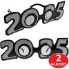 Beistle 2 Piece Glittered Plastic 2025 Eyeglasses, Graduation Party Accessories, New Year’s Eve Favors