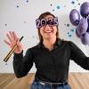 Beistle “2025” Glittered Foil Eyeglasses – 50 Pack, Wearable Accessories for Graduation Parties, New Year’s Eve Celebrations & Midnight Countdown Events, One Size Fits Most Adults