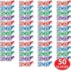 Beistle “2025” Glittered Foil Eyeglasses – 50 Pack, Wearable Accessories for Graduation Parties, New Year’s Eve Celebrations & Midnight Countdown Events, One Size Fits Most Adults