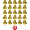 Beistle 25 Piece Gold Rush Paper Top Hats For Happy New Year’s Eve Party Supplies