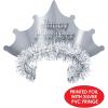 Beistle 25 Piece Silver Happy New Year Headband Tiaras NYE Party Favors Supplies, One Size