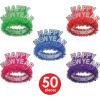 Beistle 50 Piece Happy New Year Headband Tiaras NYE Party Favors Photo Booth Props
