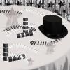 Beistle 50 Serpentine Rolls, Black & White Paper Streamers, Each Roll has 18 Throws, Party Favors & Accessories for Celebrations and Gatherings(25 Piece)