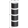 Beistle 50 Serpentine Rolls, Black & White Paper Streamers, Each Roll has 18 Throws, Party Favors & Accessories for Celebrations and Gatherings(50 Piece)