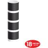 Beistle 50 Serpentine Rolls, Black & White Paper Streamers, Each Roll has 18 Throws, Party Favors & Accessories for Celebrations and Gatherings(50 Piece)