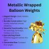 Beistle 50804-GD Metallic Wrapped Balloon Weights, Pack of 12