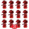 Beistle 50804-R 12-Piece Red Metallic Wrapped Balloon Weights
