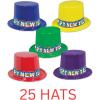 Beistle 88633-25 25-Piece Assorted Color Rainbow Blast Toppers