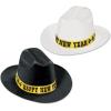 Beistle 88677-25 25-Piece Black and White Western Nights Cowboy Hats