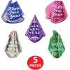 Beistle Americana Assortment for 10 People – New Year’s Eve Party Accessories Kit with Printed Foil Party Hats, Tiaras, Horns, Leis and Serpentine Throws for Colorful NYE Group Celebrations