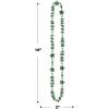 Beistle Happy New Year Beads of Expression – 12 Pack, Metallic Bead Necklaces with Star Accents, Assorted Colors Celebration Jewelry for New Year’s Parties & NYE Events, 36”(Assorted Color)