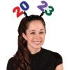 Beistle Happy New Year Headbands – Glittery, Star Boppers, and Sparkling Fabric Top Hats: New Years(“2023” Boppers)