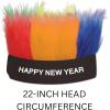 Beistle Happy New Year Headbands – Glittery, Star Boppers, and Sparkling Fabric Top Hats: New Years(Happy New Year Hairy Headband)