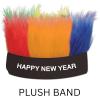 Beistle Happy New Year Headbands – Glittery, Star Boppers, and Sparkling Fabric Top Hats: New Years(Happy New Year Hairy Headband)
