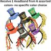 Beistle Happy New Year Headbands – Glittery, Star Boppers, and Sparkling Fabric Top Hats: New Years(Happy New Year Headbands)