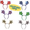 Beistle Happy New Year Headbands – Glittery, Star Boppers, and Sparkling Fabric Top Hats: New Years(Happy New Year Star Boppers – 1 Pack)