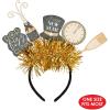 Beistle Happy New Year Headbands – Glittery, Star Boppers, and Sparkling Fabric Top Hats: New Years(New Year’s Eve Boppers)