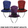 Beistle Happy New Year Headbands – Glittery, Star Boppers, and Sparkling Fabric Top Hats: New Years(Sparkling Top Hat Headbands)
