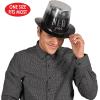 Beistle Happy New Year Lights Hi-Hats Set of 12 Festive Foil Party Favors, Glamorous NYE Accessories for Countdown Celebrations and Events, One Size, Black/Gold/Silver
