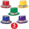 Beistle Rainbow Blast New Year Assortment for 10 People – Colorful Hats Tiaras Horns Centerpiece Streamer and Serpentine Throws for New Year’s Eve Celebrations and Midnight NYE Countdown Parties