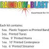 Beistle Rainbow Blast New Year Assortment for 10 People – Colorful Hats Tiaras Horns Centerpiece Streamer and Serpentine Throws for New Year’s Eve Celebrations and Midnight NYE Countdown Parties