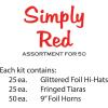 Beistle Silver Entertainer Party Favors, 1 Assortment Per Package(Red/Silver/White)