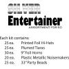 Beistle Silver Entertainer Party Favors, 1 Assortment Per Package(Silver/Black)