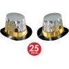 Beistle Silver Entertainer Party Favors, 1 Assortment Per Package(Silver/Gold/Black)